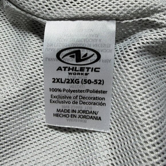Athletic Works Men's Colorblock Windbreaker Jacket Coat Shades of Gray 2XL - Picture 10 of 11